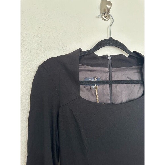 Femkit Berlin Sheath Dress Minimalist Knee Length Black Women's 38 (US 6) NEW - Picture 3 of 11